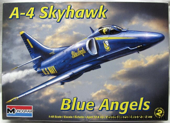 Monogram 1/48 A-4E / A-4F Skyhawk - Blue Angels or VA-46 John McCain III USS Forrestal June 1967, 85-5310 plastic model kit